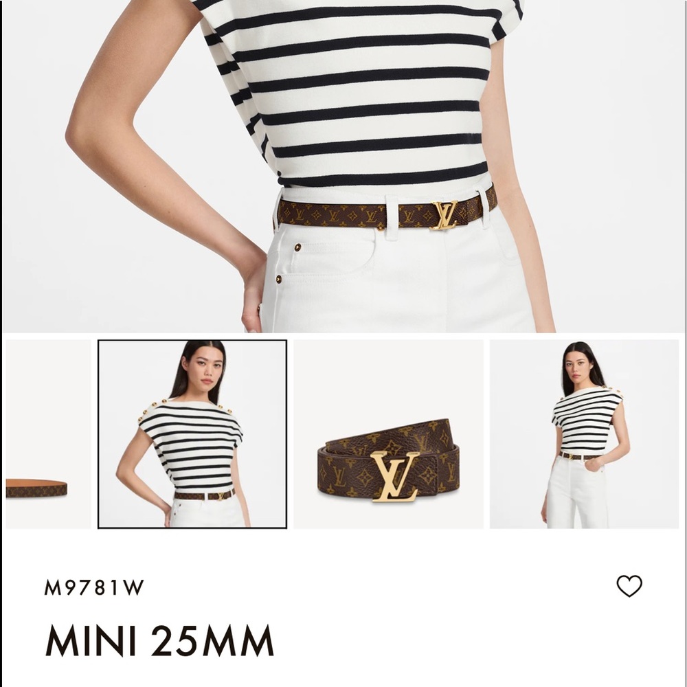 Louis Vuitton Mini Monogram Belt